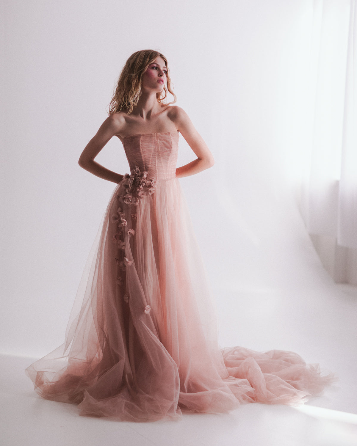 Colourful Wedding Dresses: 27 Best Looks + Expert Tips | Pink wedding  dresses, Peach blush wedding dress, Wedding dresses blush